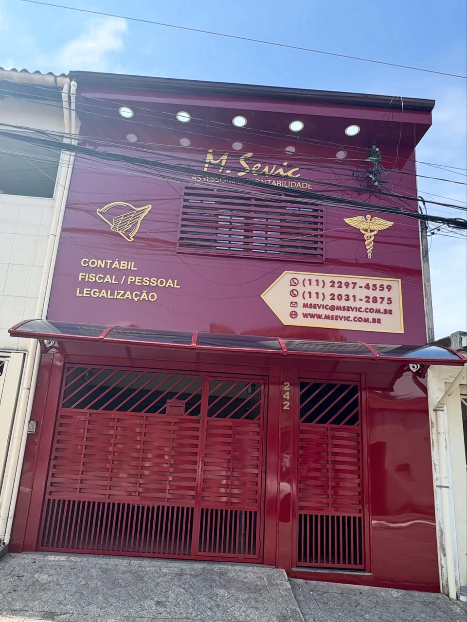 Projeto de fachada comercial produzido pela Nova Vida